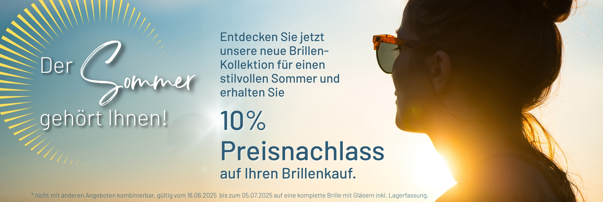 10% Preisnachlass auf Brillen beim Brillenkauf